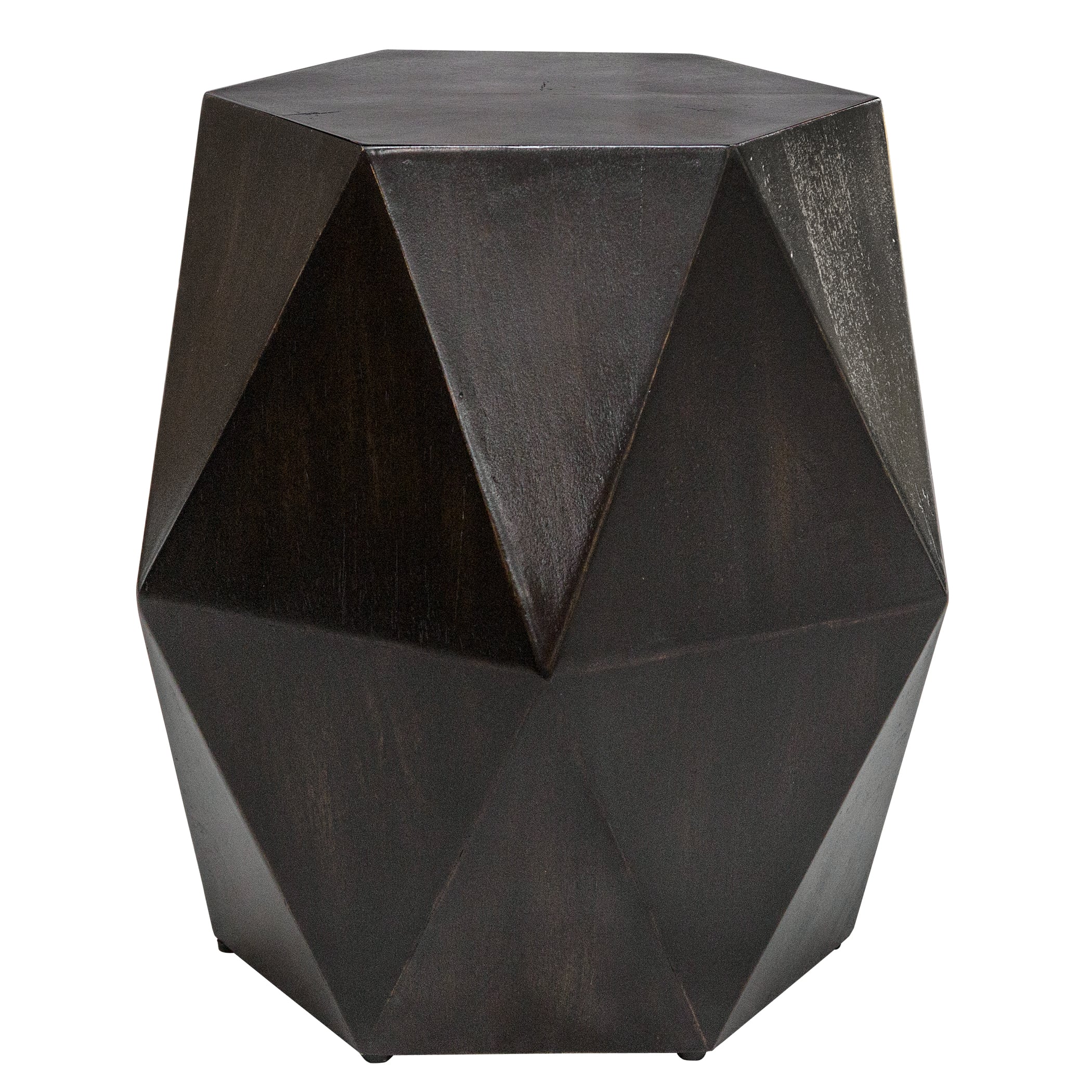 Black Geometric Accent Table