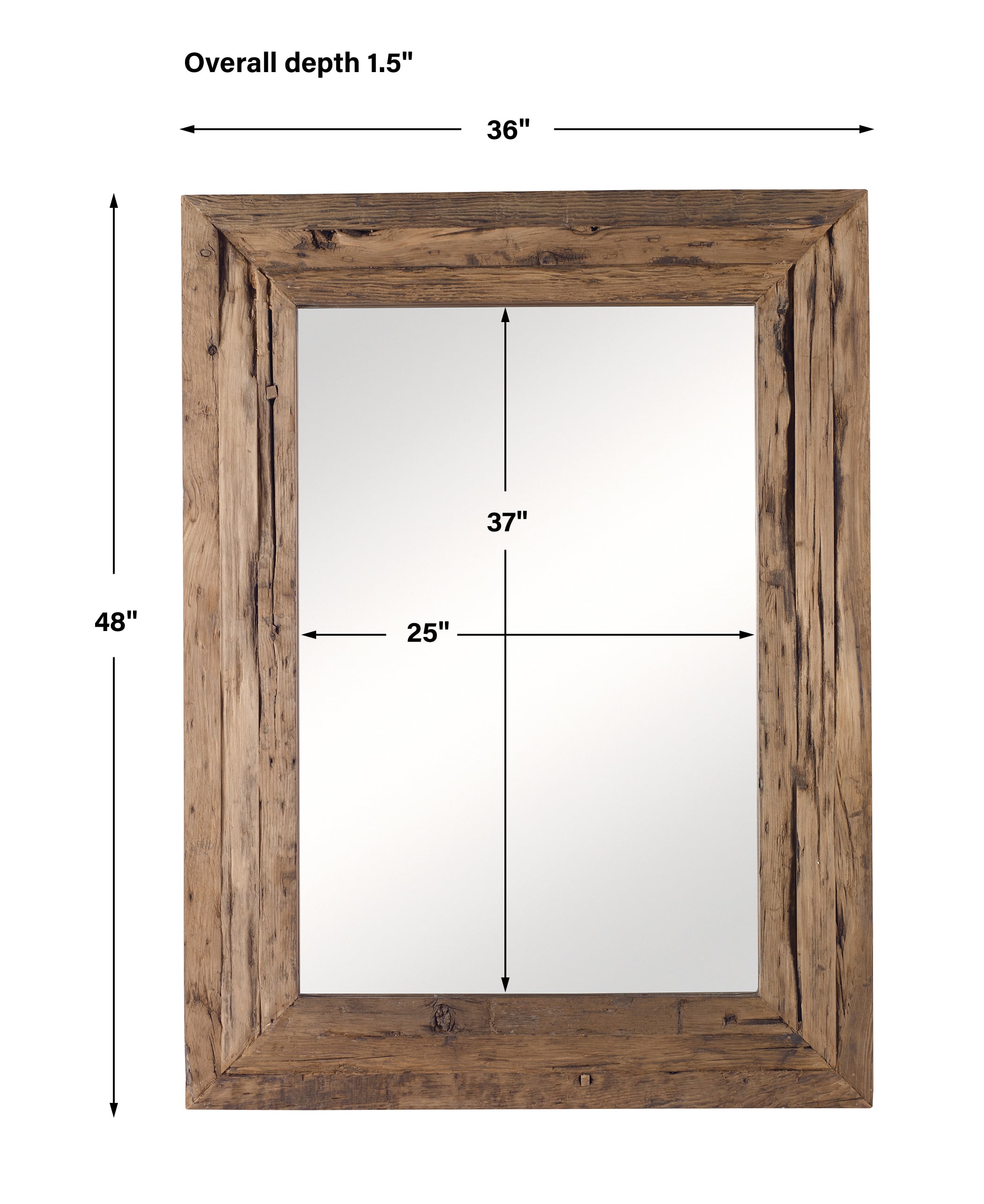Uttermost Rennick Rennick Rustic Wood Mirror