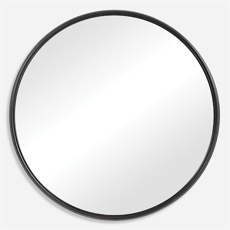 Belham Round Iron Mirror