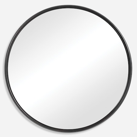 Belham Round Iron Mirror