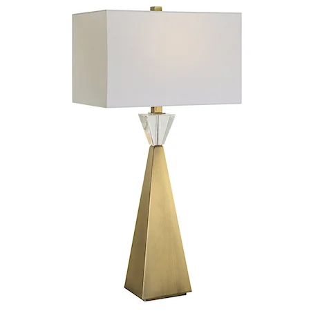 Arete Modern Brass Table Lamp