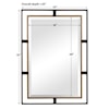 Uttermost Mirrors Carrizo Gold & Bronze Rectangle Mirror