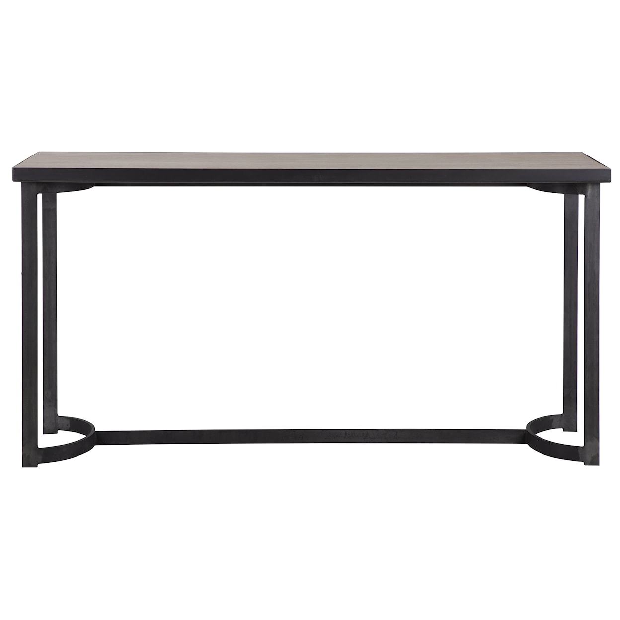 Uttermost Accent Furniture - Occasional Tables Basuto Steel Console Table