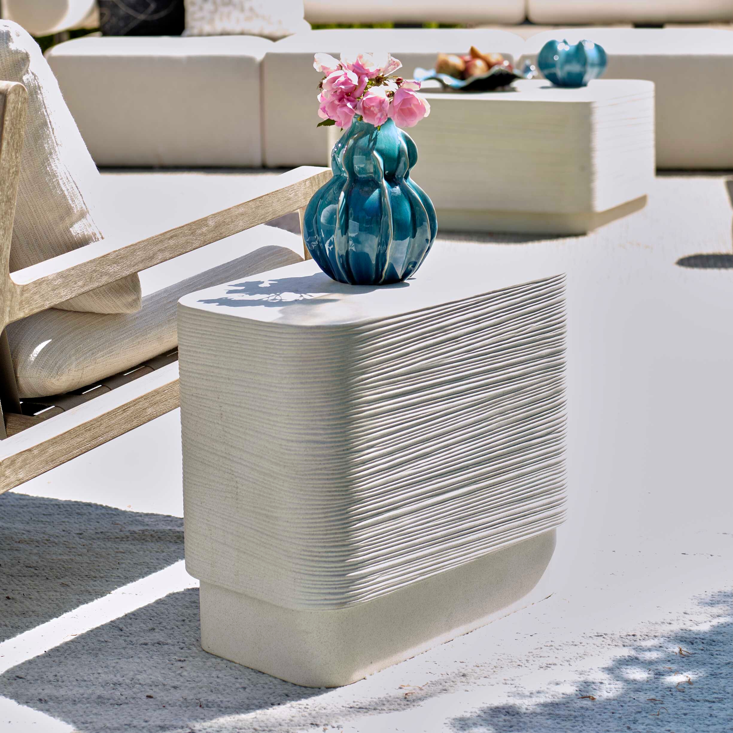 Saltwater Concrete Side Table