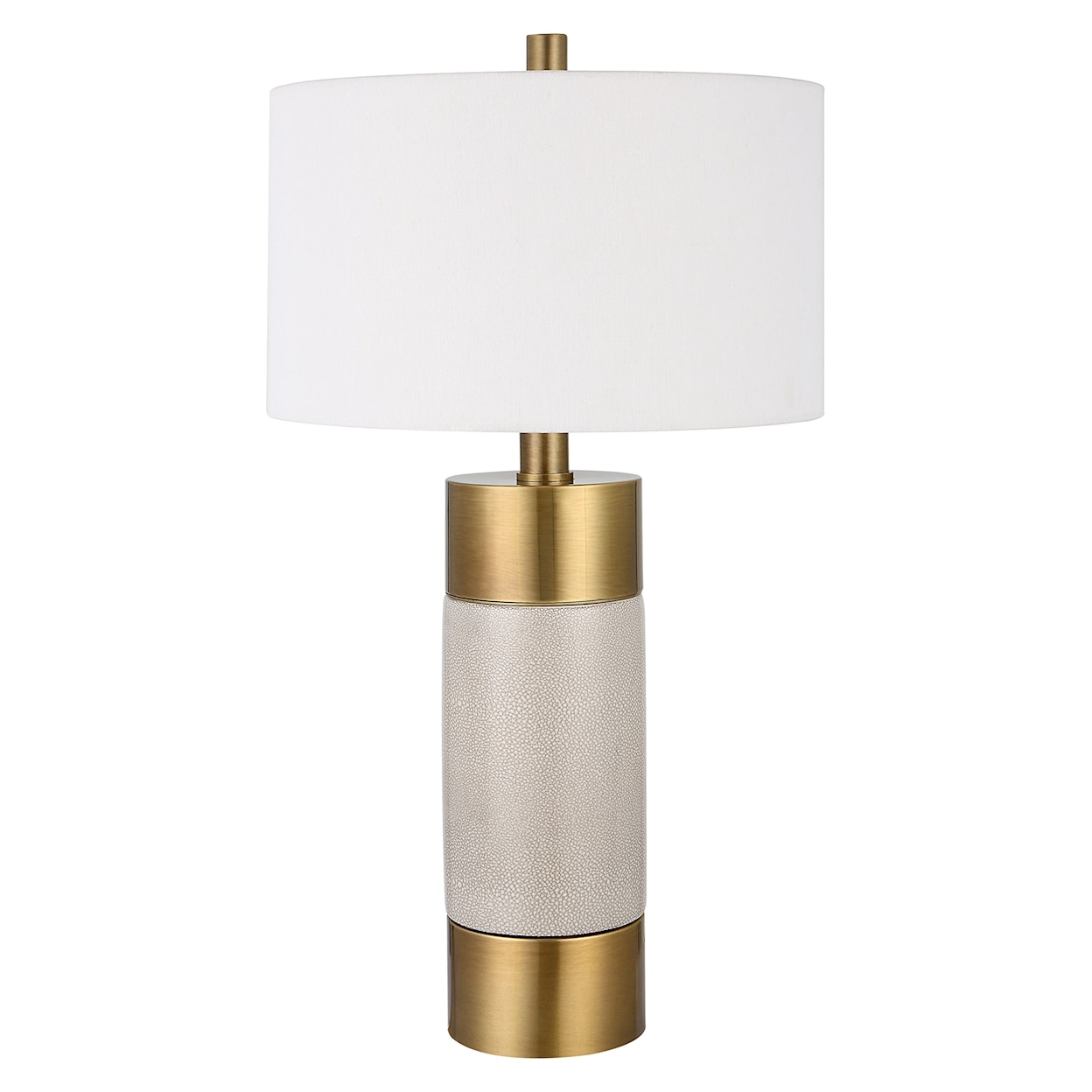 Uttermost Adelia Adelia Ivory and Brass Table Lamp