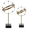 Uttermost Realm Realm Spherical Brass Sculptures Set Of 2