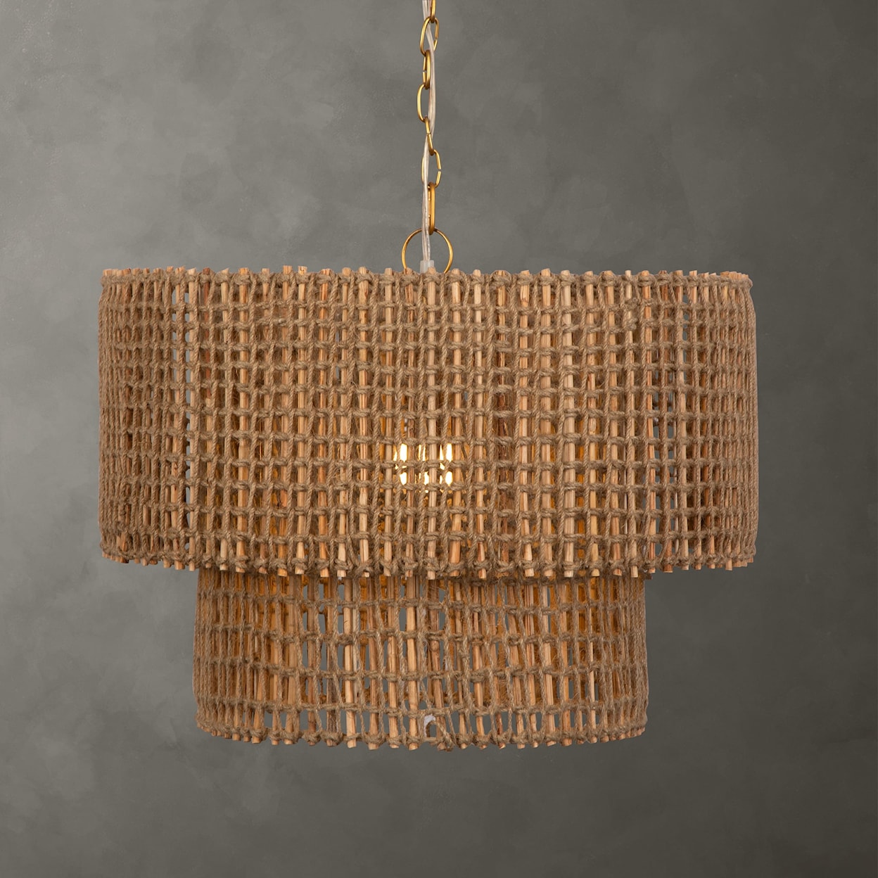 Uttermost Biswas Biswas Woven Jute 1 Light Pendant