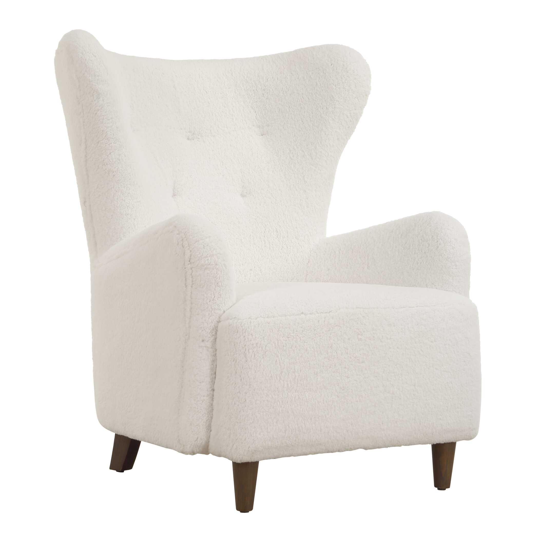 Uttermost Ingel Ingel White Wingback Armchair