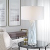 Uttermost Table Lamps Brienne Light Blue Table Lamp