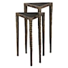 Uttermost Accent Furniture - Occasional Tables Triangular Accent Tables, S/2