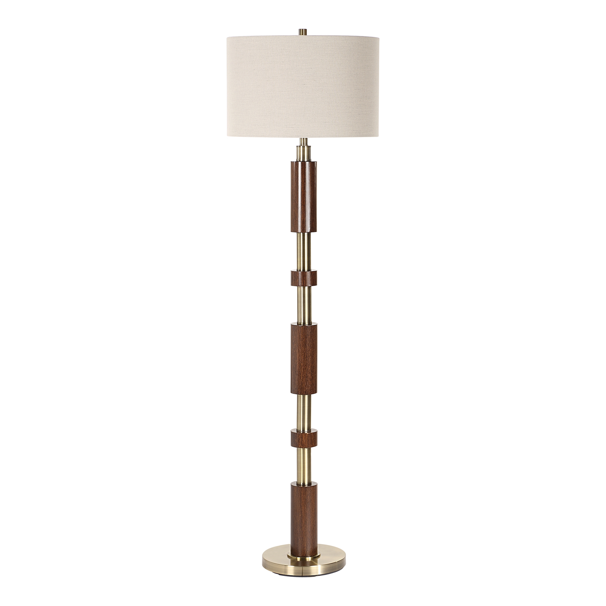 Stacked Wooden Floor Lamp