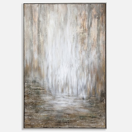 Desert Rain Hand Painted Abstract Art