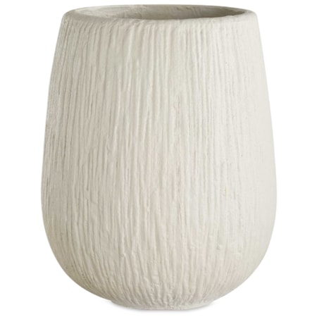 Rustic Ridge Off-White Outdoor Planter