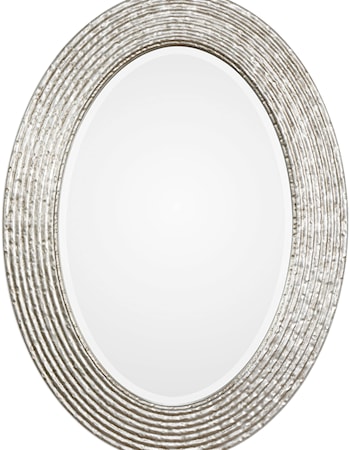 Conder Oval Silver Mirror