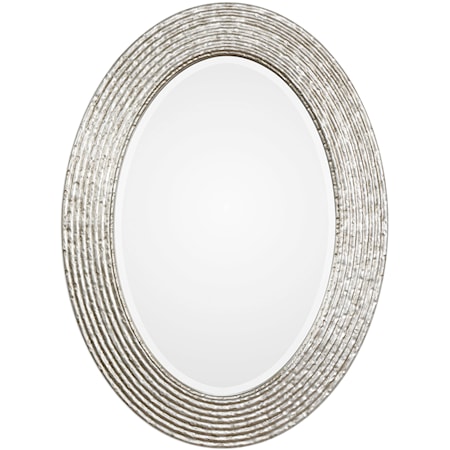 Conder Oval Silver Mirror