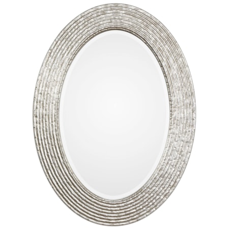 Conder Oval Silver Mirror