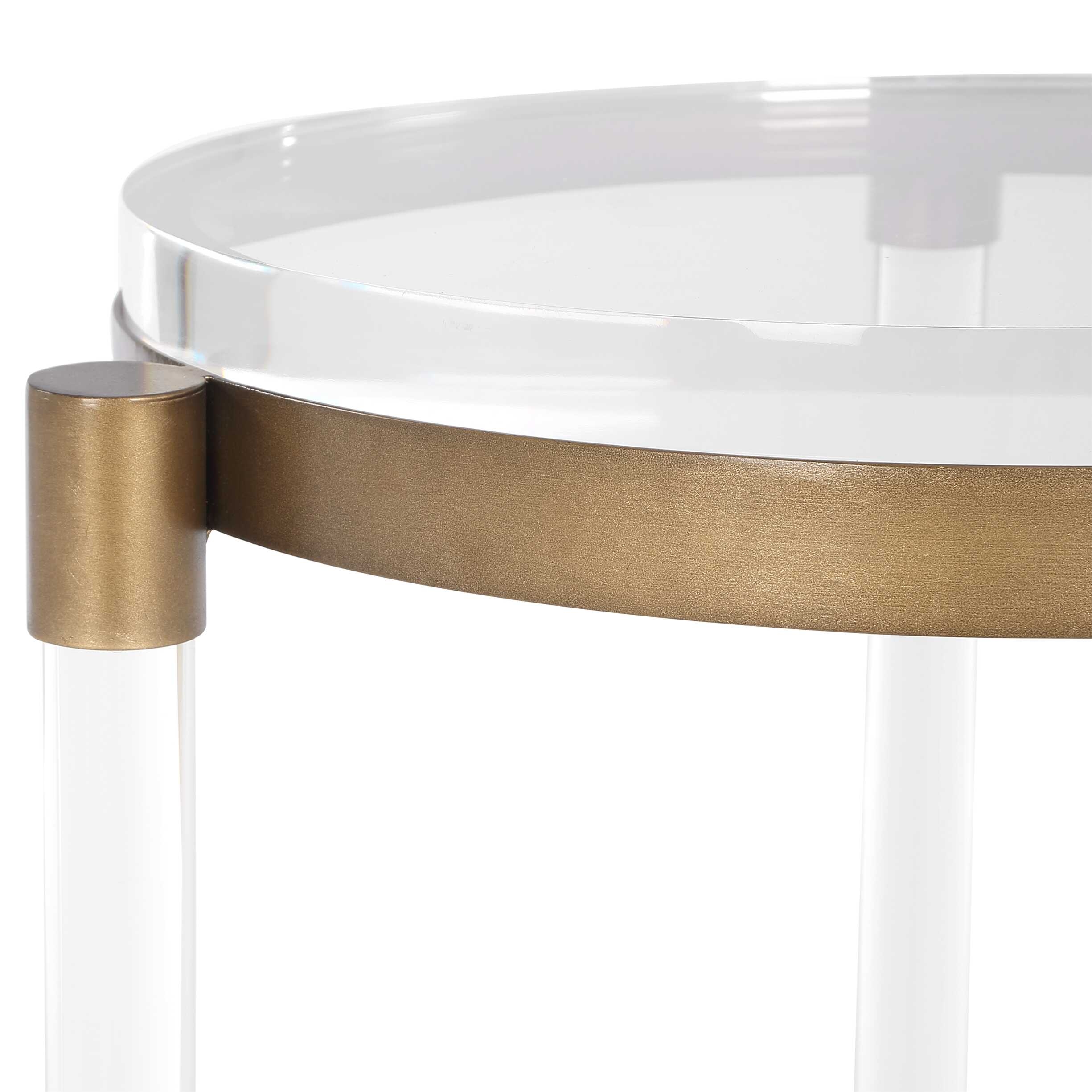 Uttermost Pereira Pereira Round Acrylic Accent Table