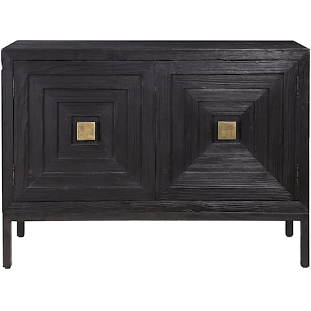 Aiken Dark Walnut 2-Door Cabinet