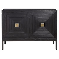 Aiken Dark Walnut 2-Door Cabinet