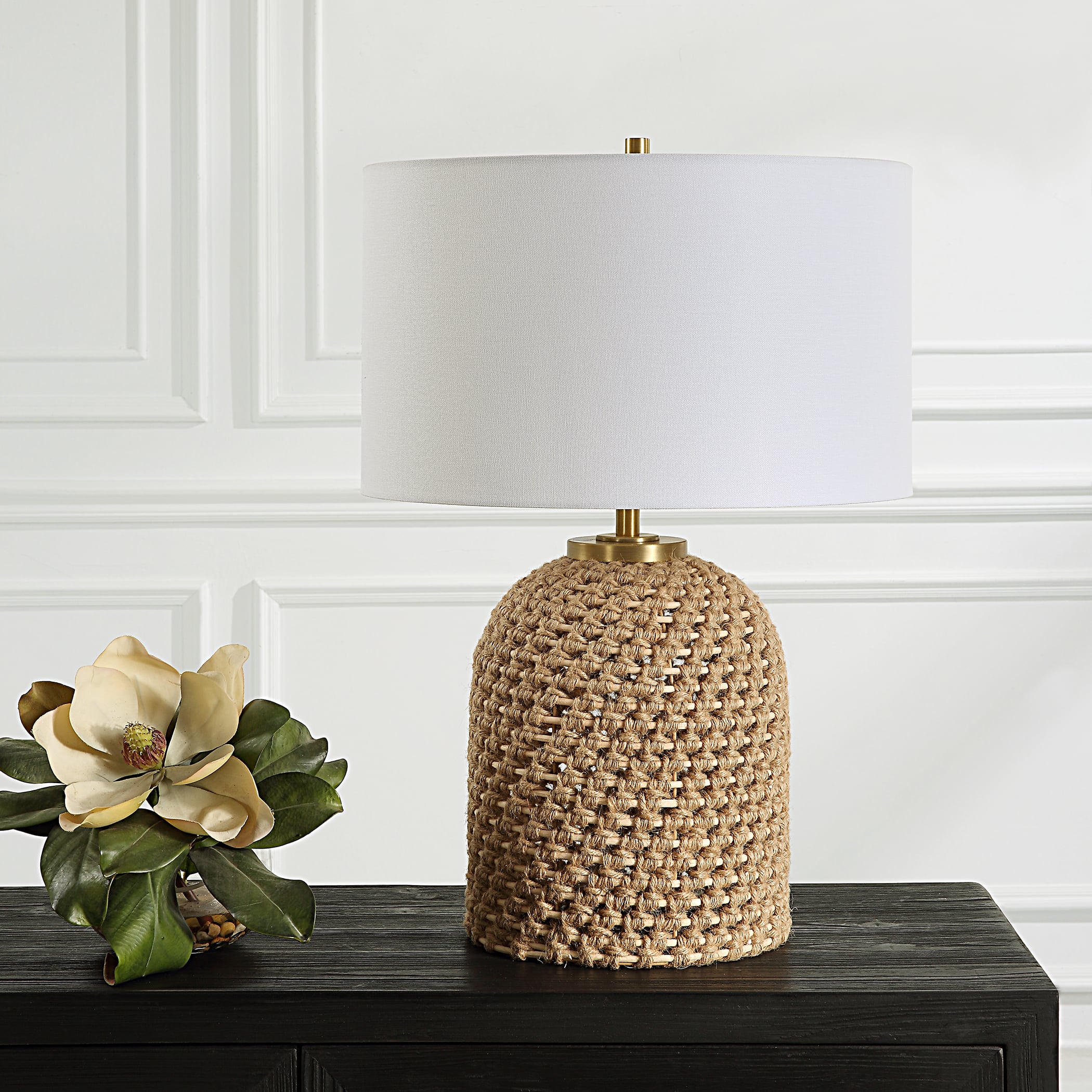 Kendari Rope &amp; Rattan Table Lamp
