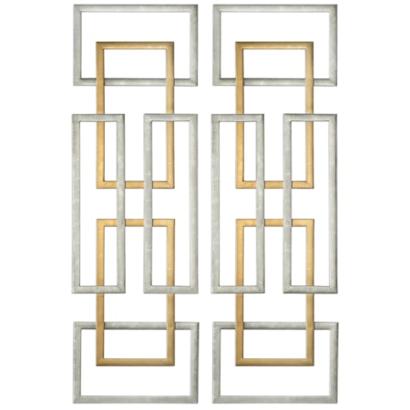 Aerin Geometric Wall Art, S/2