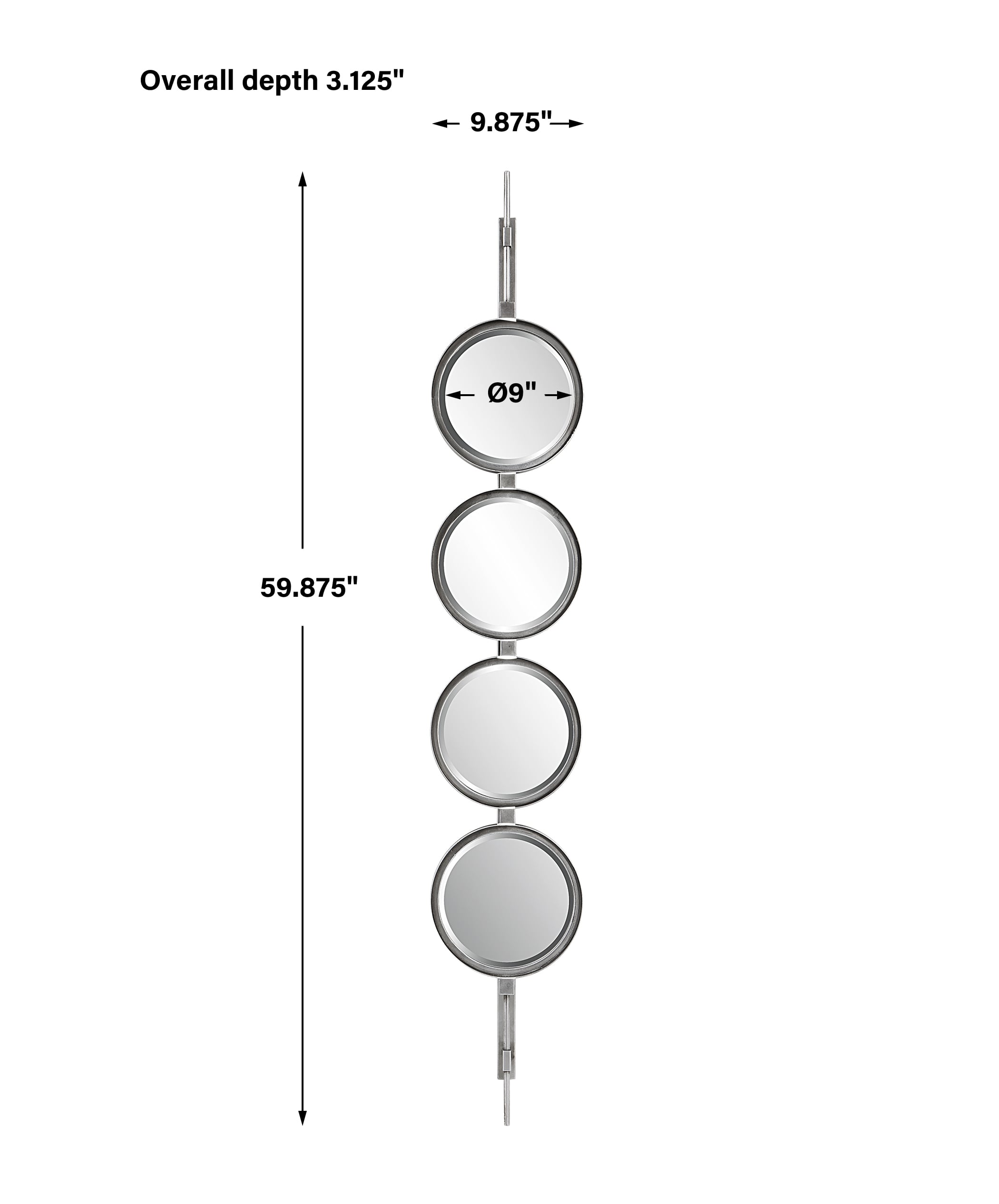 Uttermost Button Button Silver Mirror