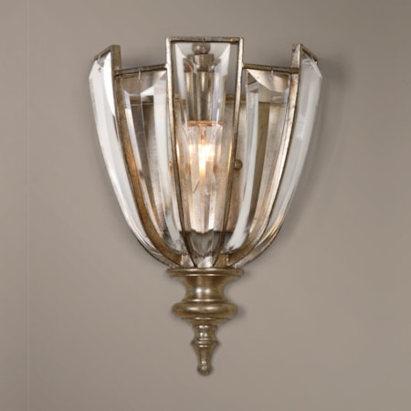 Uttermost Vicentina 1 Light Crystal Wall Sco