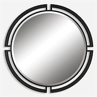 Quadrant Modern Round Mirror