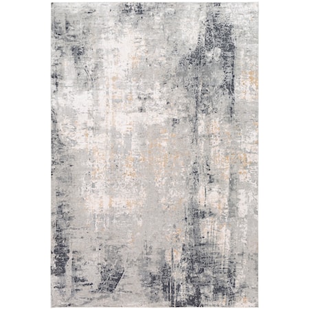 Paoli Gray Abstract 9 X 12 Rug