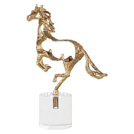 Gallop Gold Sculpture