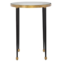 Stiletto Antique Gold Side Table