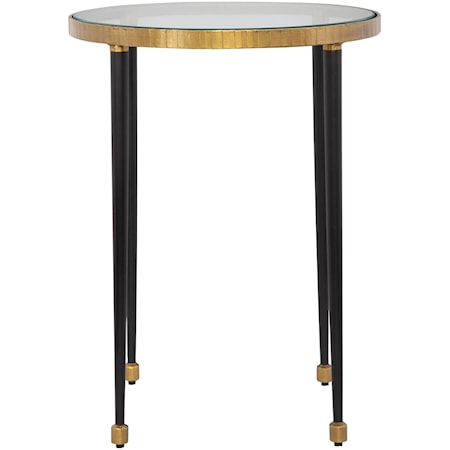 Stiletto Antique Gold Side Table