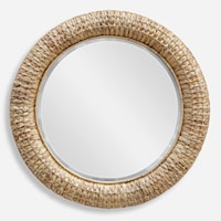 Twisted Seagrass Round Mirror