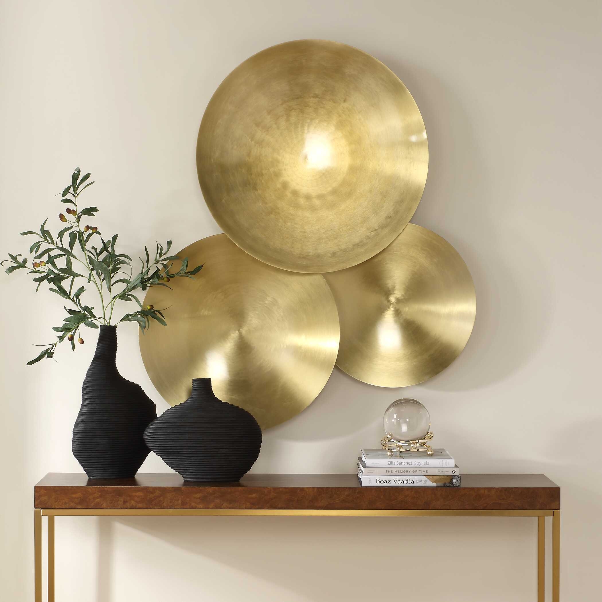 Uttermost Cymbalic Cymbalic Round Brass Wall Art