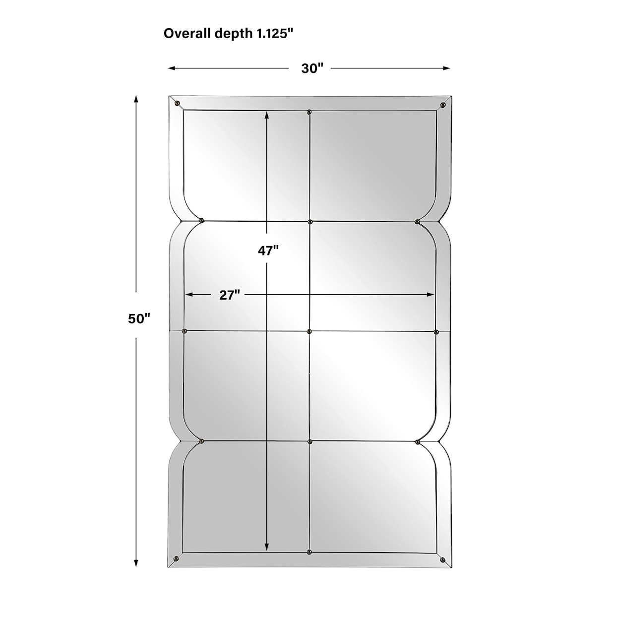 Uttermost Calgary Multi-Panel Wall Mirror