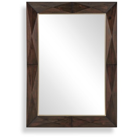 Diamond In The Rough Wood Mirror