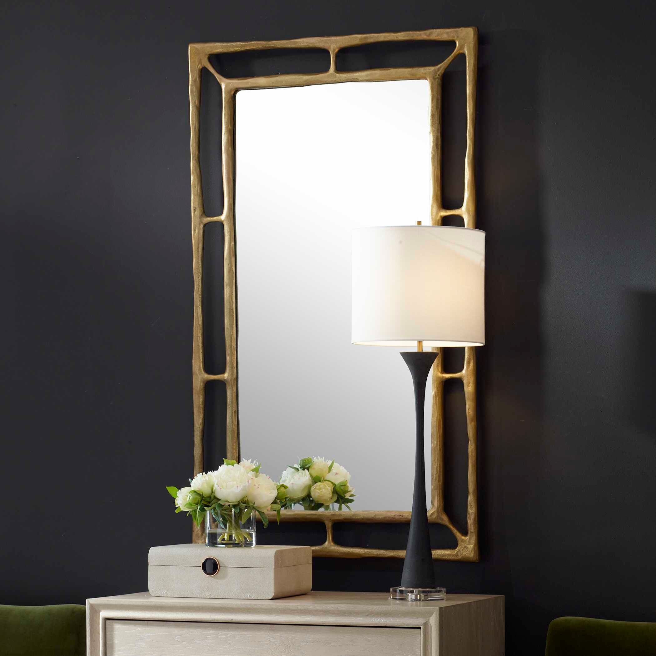 Uttermost Felix Felix Brass Rectangle Mirror