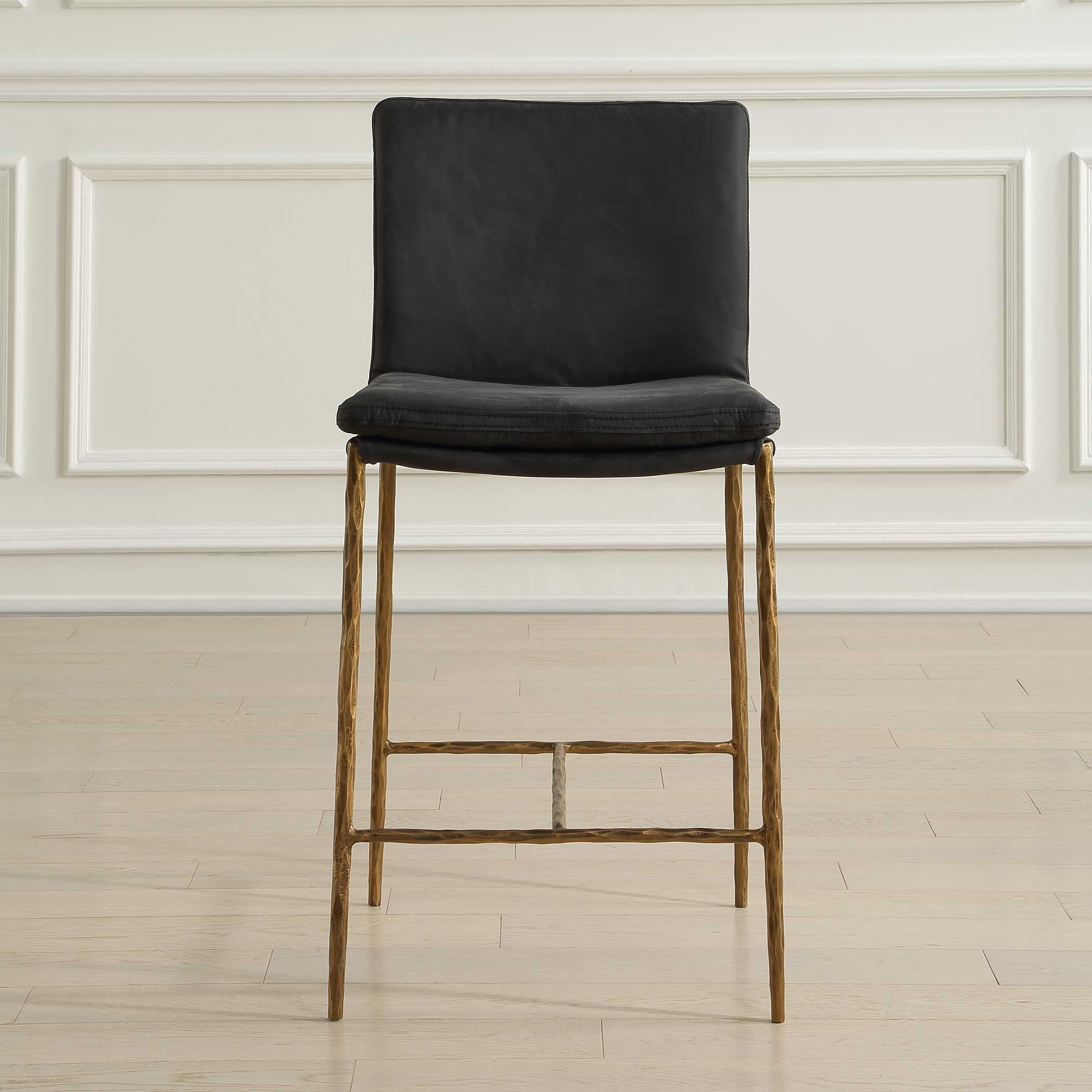 Uttermost Ascend Ascend Charcoal Counter Stool