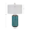 Uttermost Maui Maui Aqua Blue Table Lamp