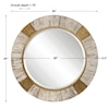 Uttermost Mirrors - Round Reuben Gold Round Mirror