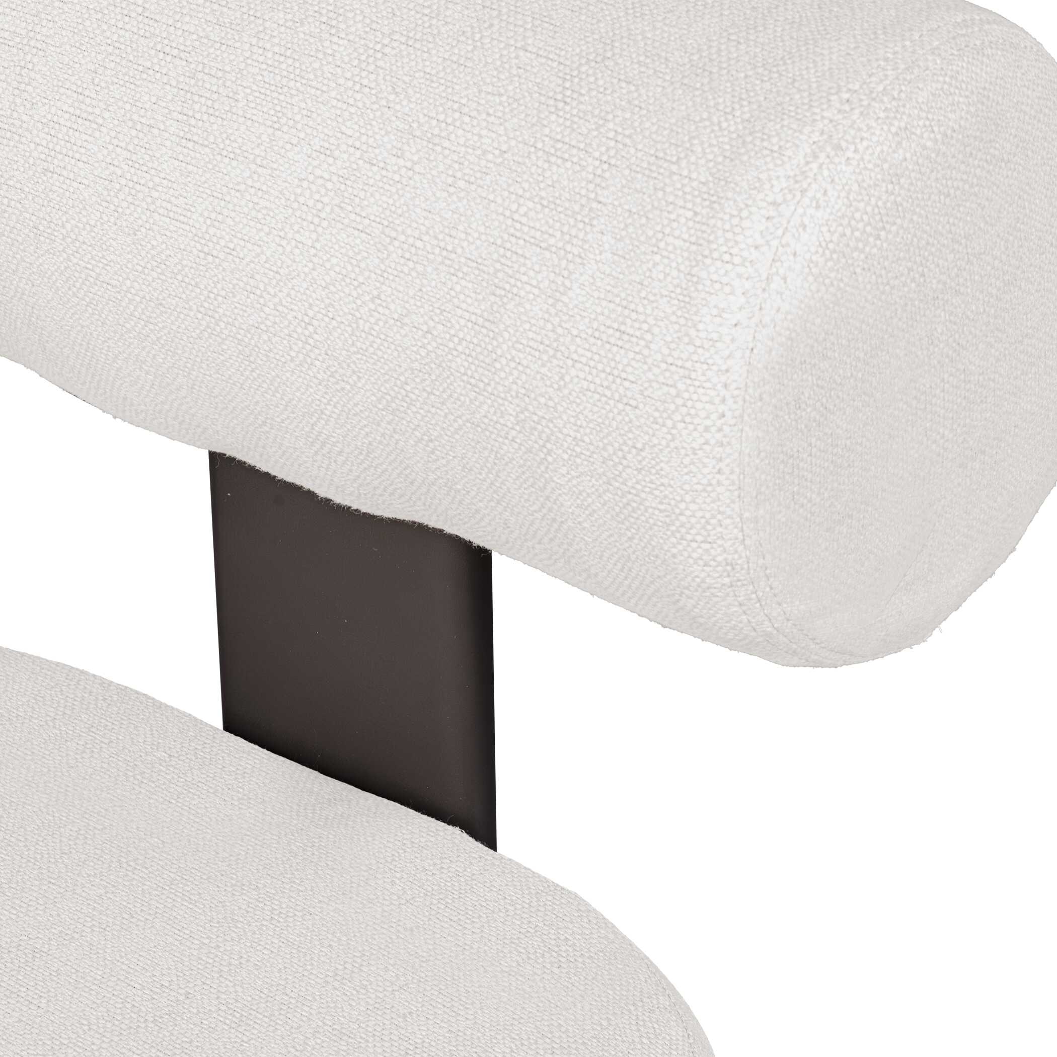 Uttermost Bolster Back Bolster Back White Outdoor Dining Chair