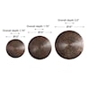 Uttermost Alternative Wall Decor Hanneli Ribbed Bronze Circles S/3