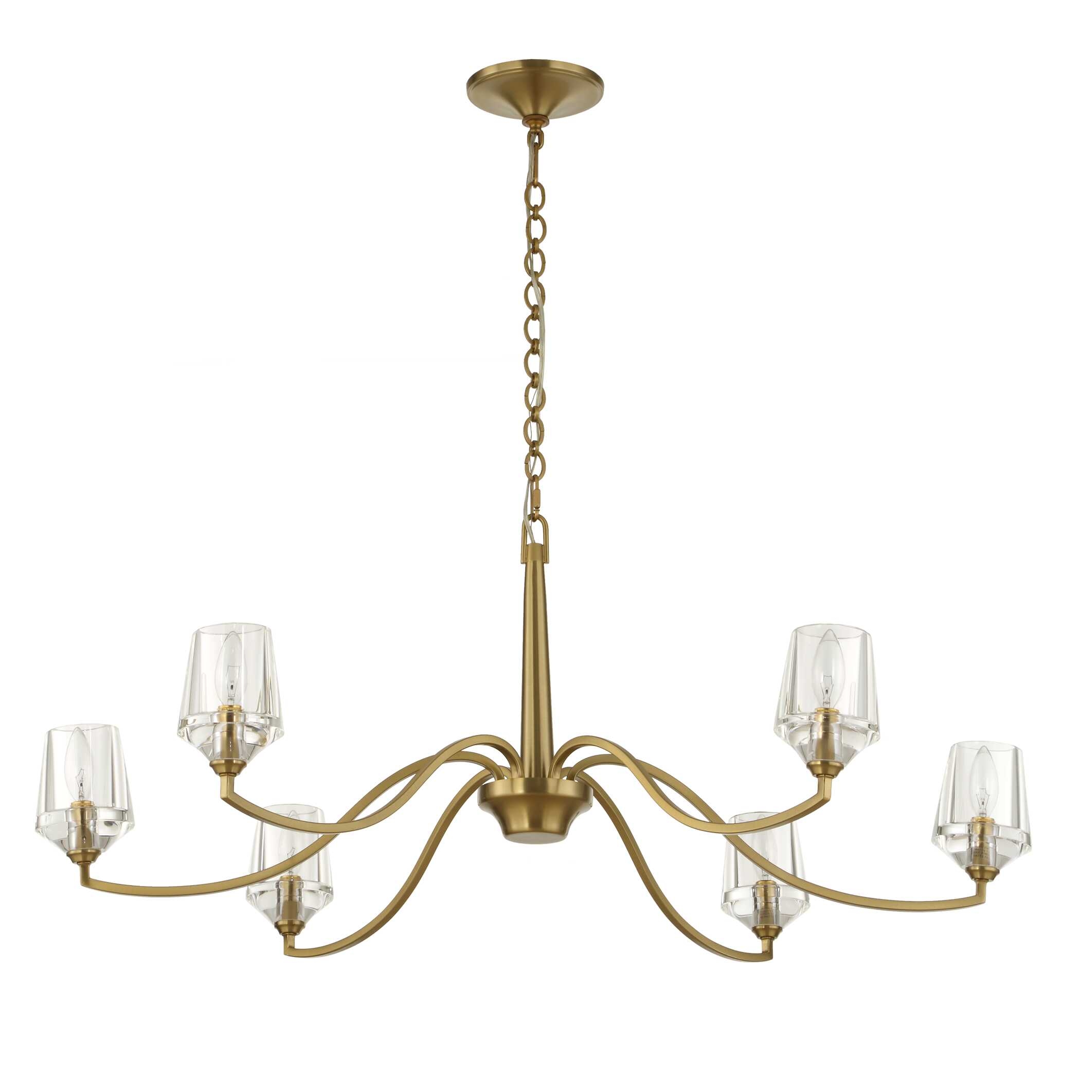 Uttermost Barcelona Barcelona 6 Light Brass Chandelier