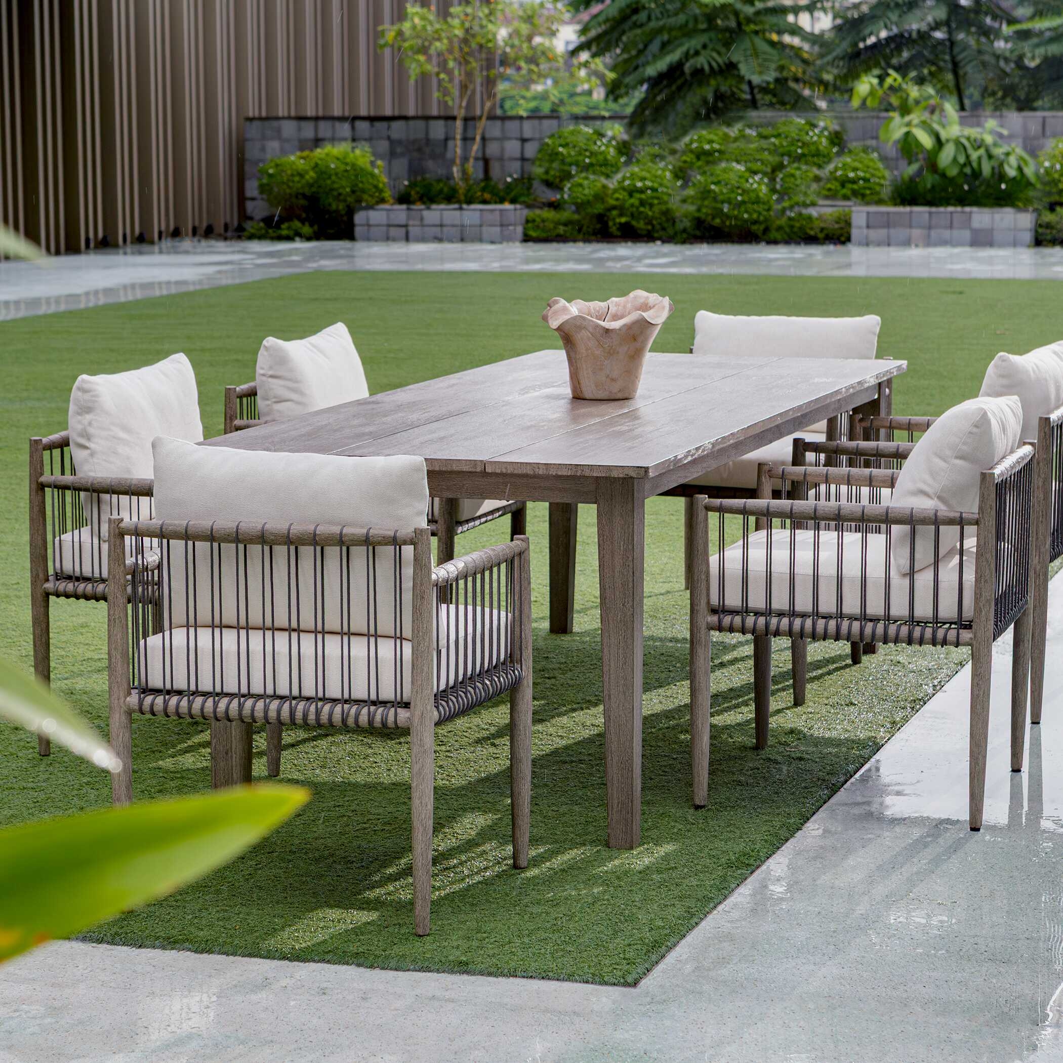 Uttermost Forsyth Forsyth Dark Gray Outdoor Dining Table