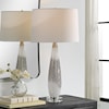 Uttermost Quinn Quinn White & Silver Table Lamp