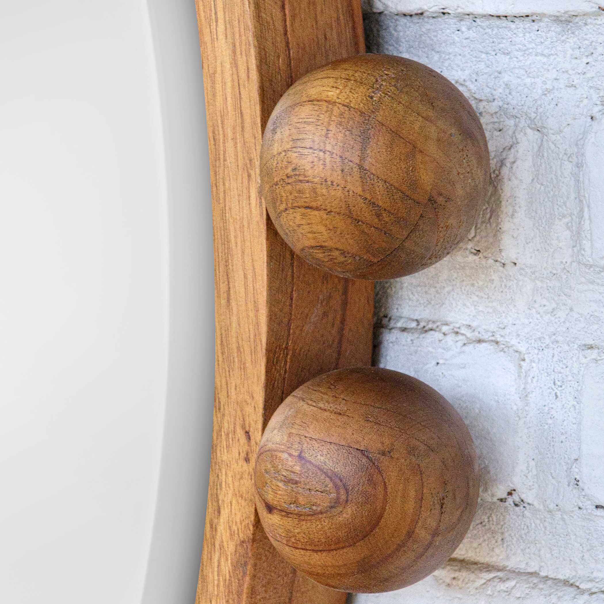 Uttermost Cyra Cyra Wood Beaded Round Mirror