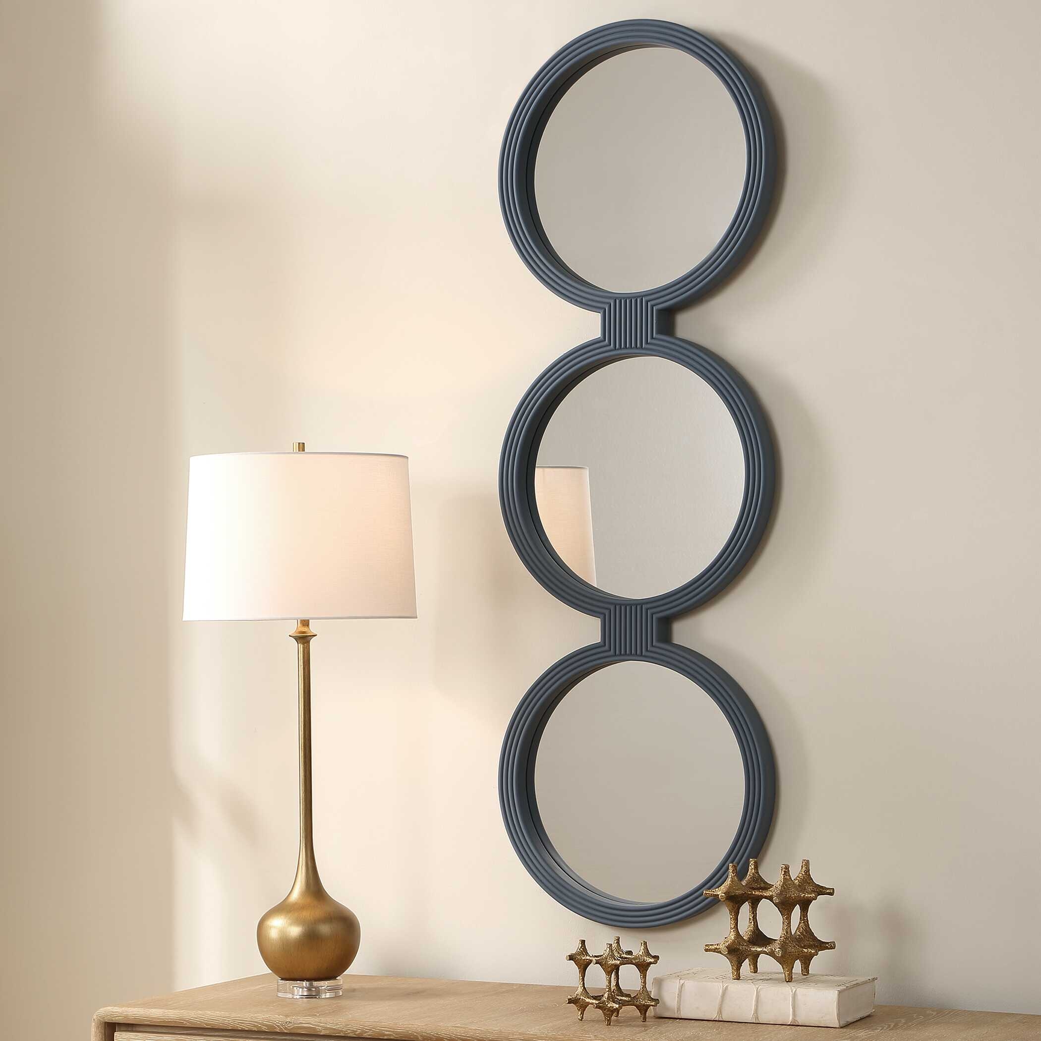Uttermost Going In Circles Going In Circles Blue Gray Mirror