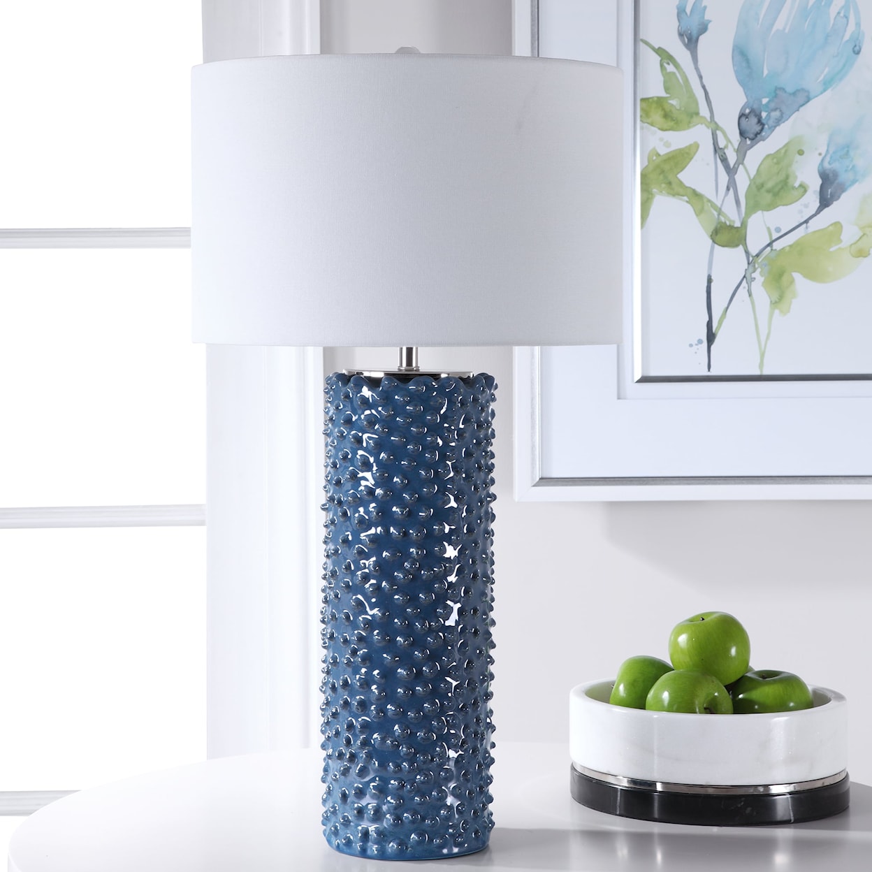 Uttermost Table Lamps Ciji Blue Table Lamp