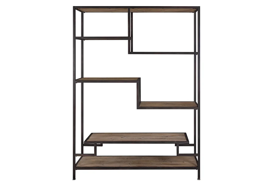 Accent Furniture - Bookcases Sherwin Industrial Etagere by Uttermost at Del Sol Furniture