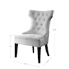 Uttermost Accent Furniture - Accent Chairs Arlette Tufted Wing Chair